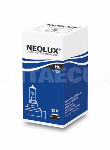 Галогенна лампа H8 35W 12V Standard NEOLUX (NE N708-Neolux) - 2