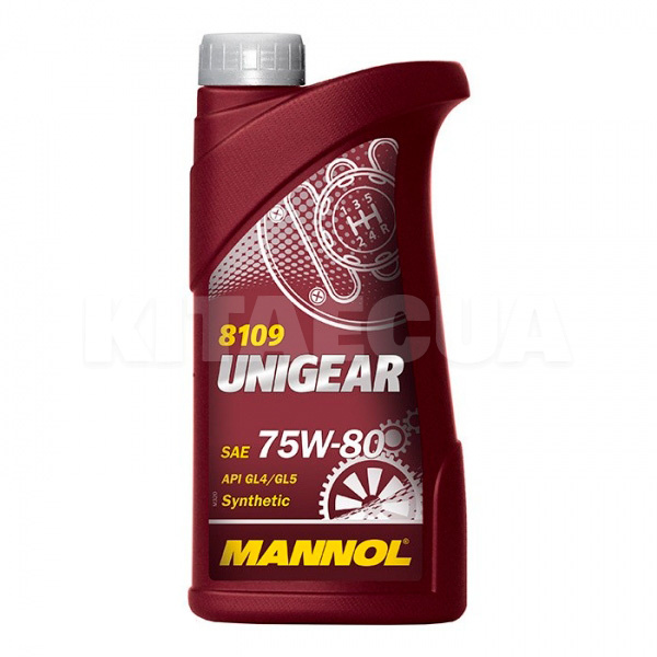 Масло трансмиссионное синтетическое 1л 75W-80 Unigear GL-4/GL-5 LS Mannol (8109)