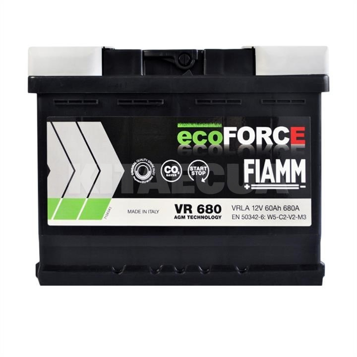 Автомобільний акумулятор Ecoforce 60Ач 680А "+" справа FIAMM (7906199)
