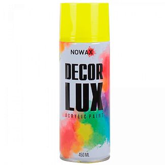 Краска желтая 450мл акриловая Decor Lux NOWAX
