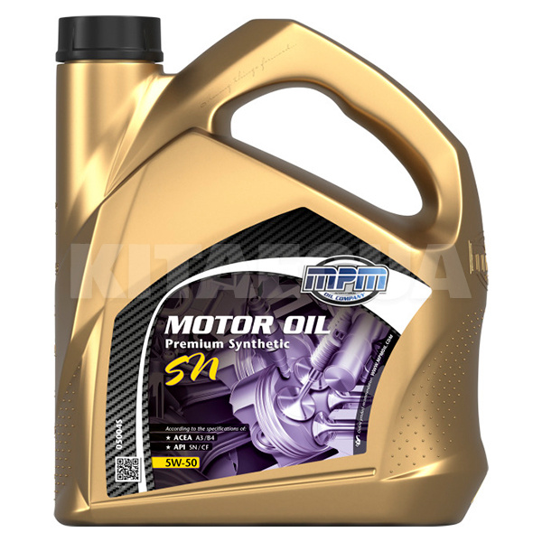 Масло моторное синтетическое 4л 5W-50 SN MPM (MPM_05004S)
