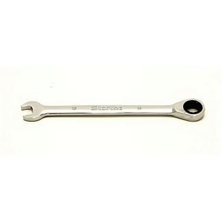 Ключ рожково-накидной 10 мм угол 15° с трещоткой STARLINE