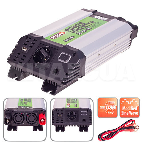 Инвертор 12В-220В 500Вт PULSO (IMU-520) - 5