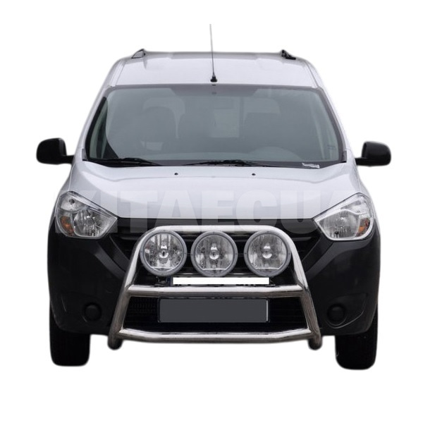 Кенгурятник WT022 Dacia Dokker 2013-2022 нержавеющая сталь CAN (dd22378) - 2