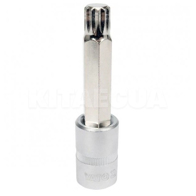 Головка торцевая с насадкой SPLINE 14 мм 1/2" 100 мм YATO (YT-04355)