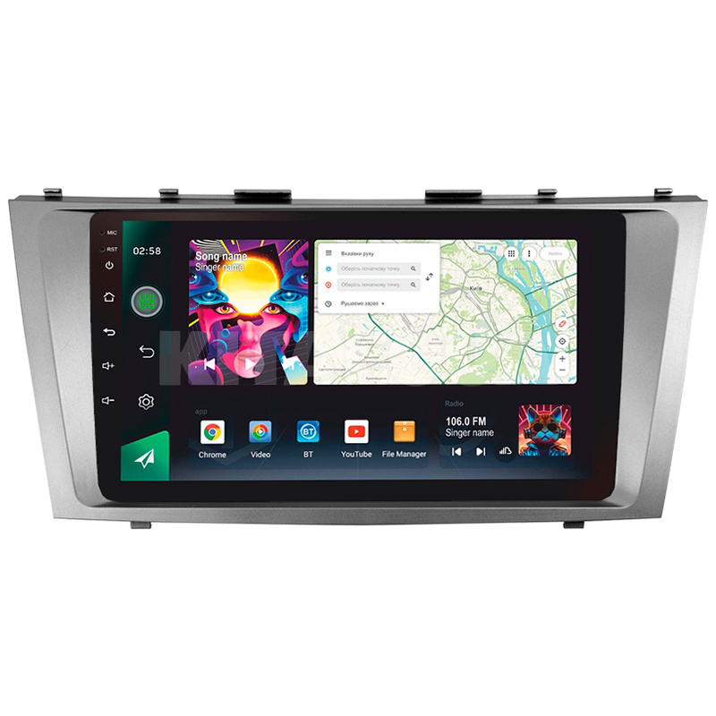 Штатная магнитола PRO 9464 4+64 Gb 9" Toyota Camry 6 XV 40 2006-2011 SIGMA4car (39938)