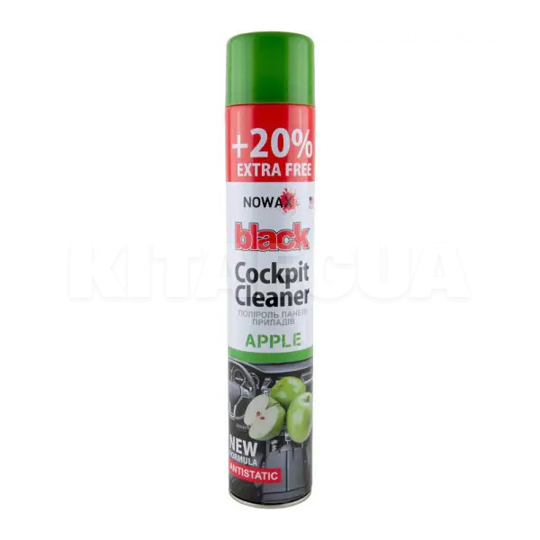 Поліроль для пластику "яблуко" 750мл Apple Black Cockpit Cleaner NOWAX (NX00708)