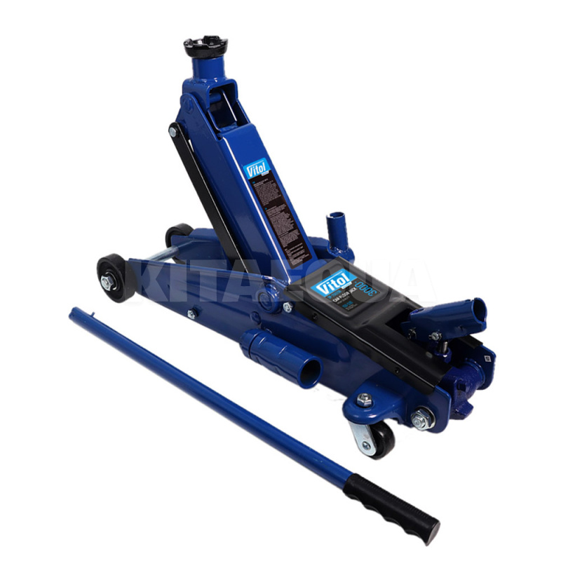 Домкрат гідравлічний підкатний до 3т (150мм-530мм) з надставкою VITOL (T83006B-VITOL) - 2
