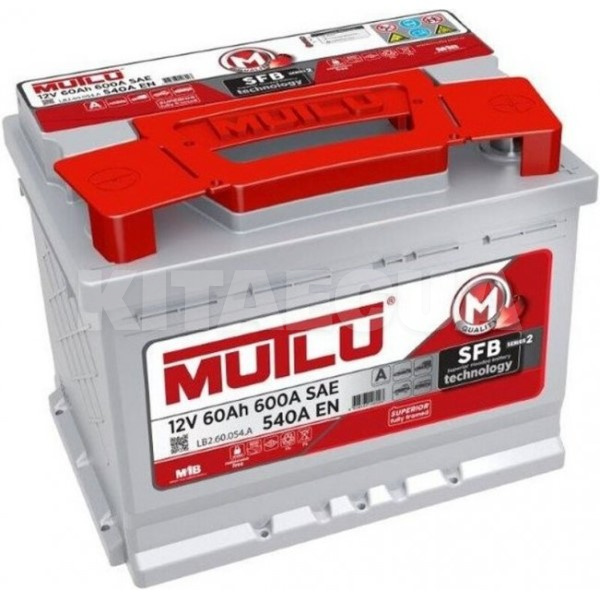 Акумулятор автомобільний 60Ач 540А "+" праворуч Mutlu (LB2.60.054.A)