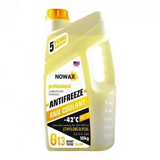 Антифриз желтый 10кг G13 -42°C NOWAX