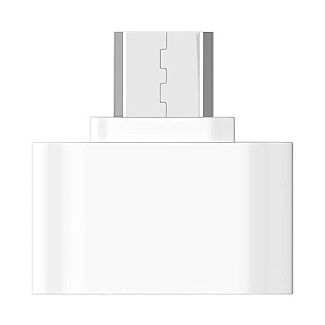 Переходник USB - microUSB AC-050 белый XoKo