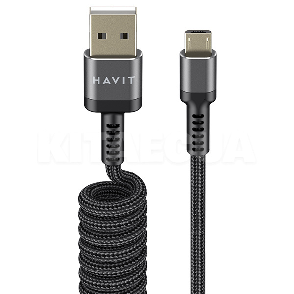 Кабель USB - microUSB 2.4А HV-CB6250 1.5м черный HAVIT (HV-CB6250)