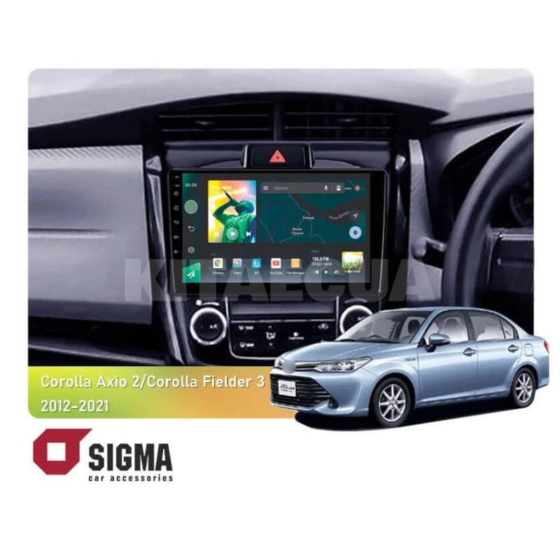Штатна магнітола X9232 2+32 Gb 9" Toyota Corolla Fielder 3 E160 2012-2021 SIGMA4car (39371)