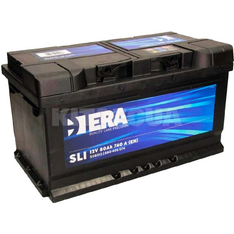 Аккумулятор автомобильный 80Ач 740А "+" справа ERA (S58012)