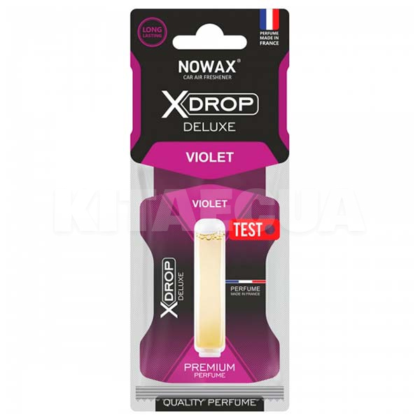 Ароматизатор жидкий листик "фиолетовый" 5мл X Drop Delux Violet NOWAX (NX00069)