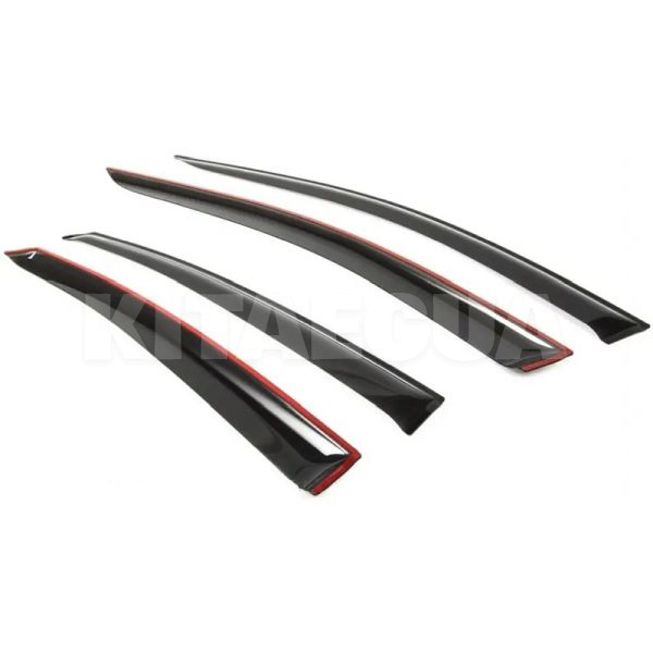 Дефлекторы окон (ветровики) на Renault Scenic (2009-2015) 2 шт. HIC (1/REN16) - 3