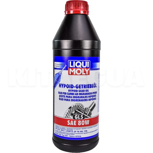 Масло трансмиссионное минеральное 1л 80W Hypoid-Geriebeoil LIQUI MOLY (1025)