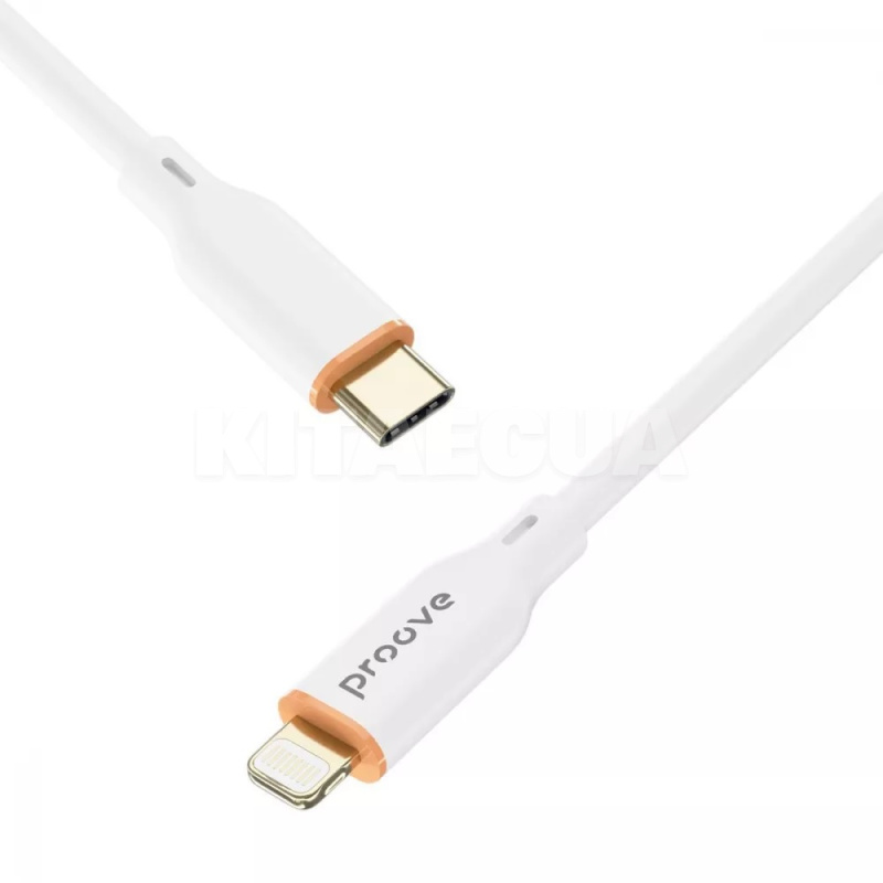 Кабель Type-C Lightning 27W 1м Jelly Silicone білий PROOVE (492000003) - 4