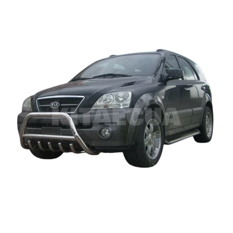 Кенгурятник WT003 Kia Sorento 2002-2009 нержавеющая сталь CAN (dug2020) - 3
