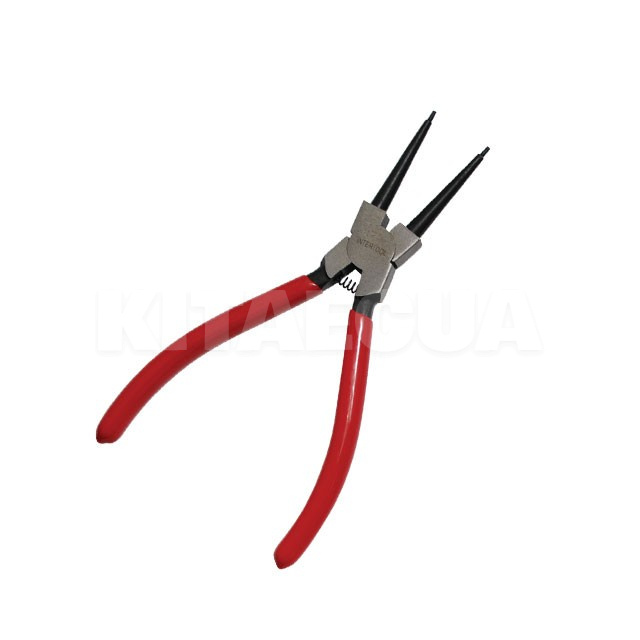 Щипці для зняття/установки стопорних кілець прямі на стиск 180 мм Intertool (HT-7011)