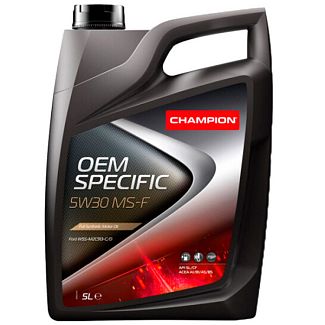 Масло моторное синтетическое 5л 5W-30 OEM SPECIFIC MS-F Champion