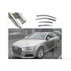 Дефлектори вікон (Вітровики) молдинг із нержавіючої сталі 3D на Audi A4L (2017-2020) 4 шт. FLY (BAD4L1723-W/S)