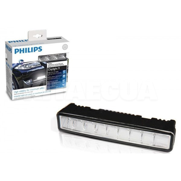 ДХО универсальные 12V 125х30х23мм 16W (комплект) PHILIPS (12831WLEDX1)