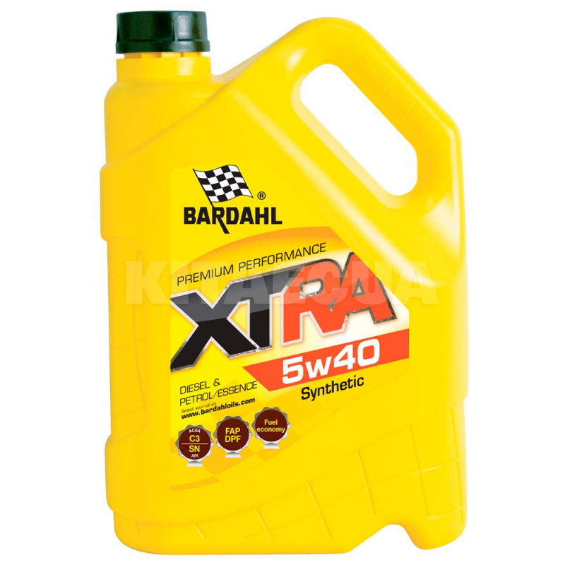 Масло моторное XTRA 5л 5W-40 синтетическое BARDAHL (34123)