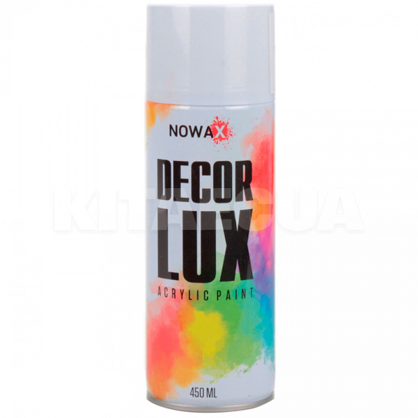 Краска белая 450мл акриловая Decor Lux NOWAX (NX48014)