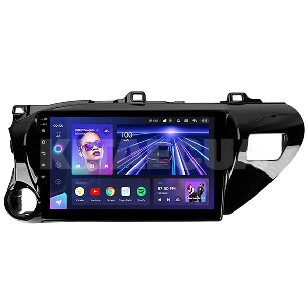 Штатна магнітола CC3 4+32 Gb 10" Toyota Hilux Pick Up AN120 2015-2020 Teyes (47126)