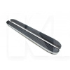 Боковые пороги Tayga Grey (2шт., алюминий) Erkul на PEUGEOT e-2008 (tag183)