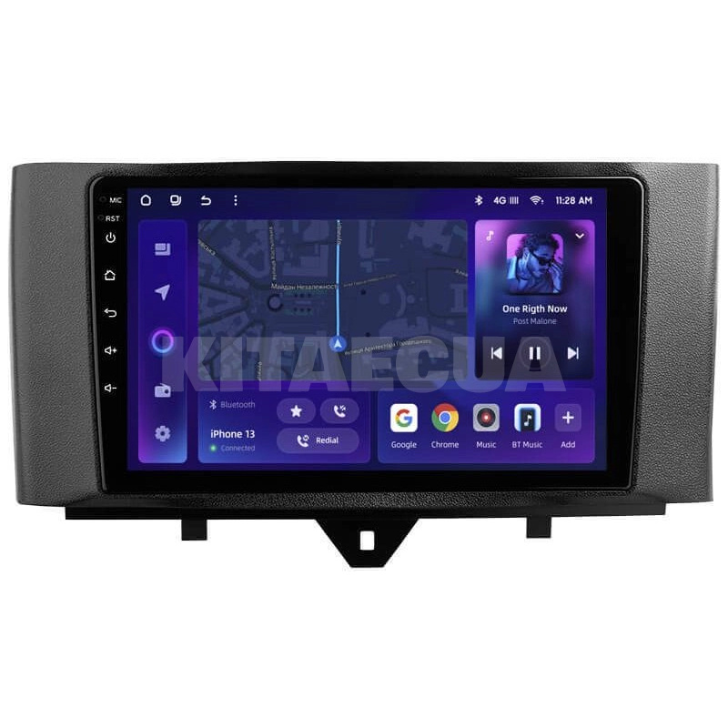 Штатна магнітола MOSS M2 4+32 Gb 9" Mercedes Benz Smart Fortwo 2 2010-2015 (F1) AMS (49321)