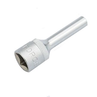 Головка торцевая Е-профиль удлиненная E6 3/8" 55 мм FORCE