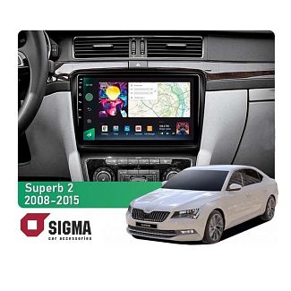 Штатная магнитола PRO 10464 4+64 Gb 10 Skoda Superb 2 B6 2008-2015 SIGMA4car