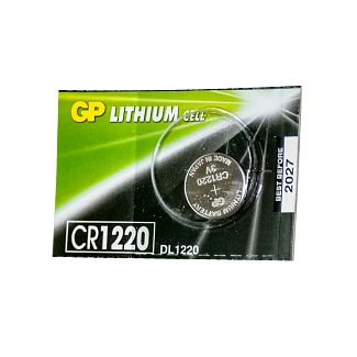 Батарейка дисковая CR1220 3.0В литиевая Lithium Button Cell GP
