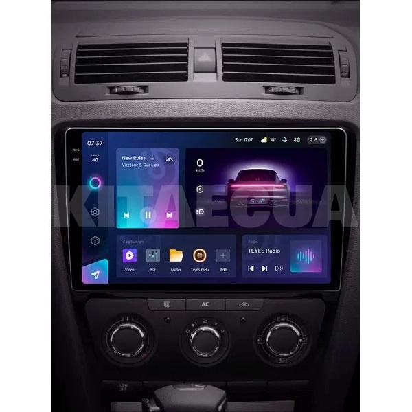 Штатна магнітола CC3 2k 4+32Gb 10" Skoda Octavia 2 A5 2008-2013 чорна Teyes (36594) - 3