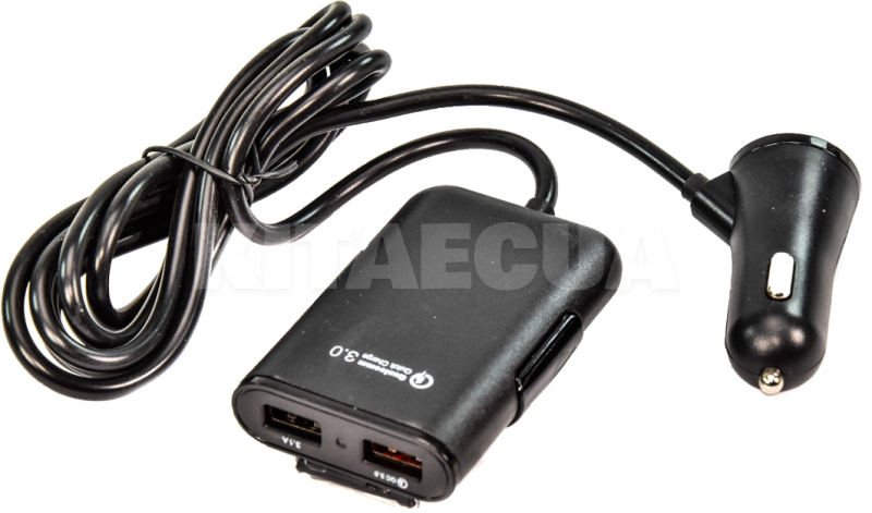 Автомобільний зарядний пристрій 4 USB 8a Qualcom 3.0 Black CQC-410 XoKo (CQC-410-BK-XoKo) - 4
