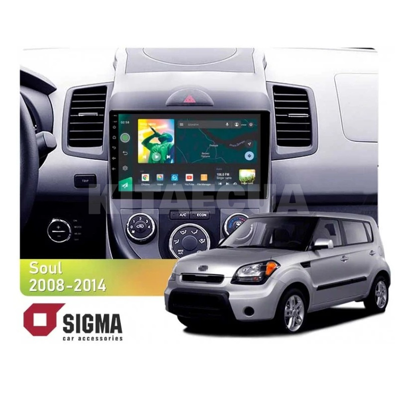 Штатная магнитола X9232 2+32 Gb 9" Kia Soul 1 2008-2014 SIGMA4car (33486)