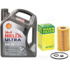 Олія синтетична 5л 5W-30 Helix Ultra + Фільтр Mann-Filter Mercedes-Benz E-Class E200D SHELL (550040640-HU7010z)