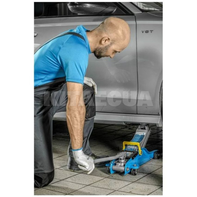 Домкрат гідравлічний підкатний до 2 т (89мм-359мм) HOGERT (HT8G004) - 2