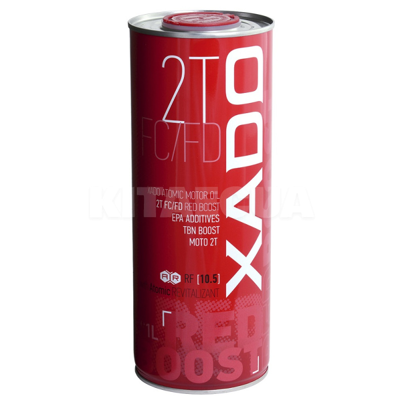 Олія моторна Atomic Oil 2T FC/FD RED BOOST 1л синтетичне 2-х тактне XADO (XA 26199)