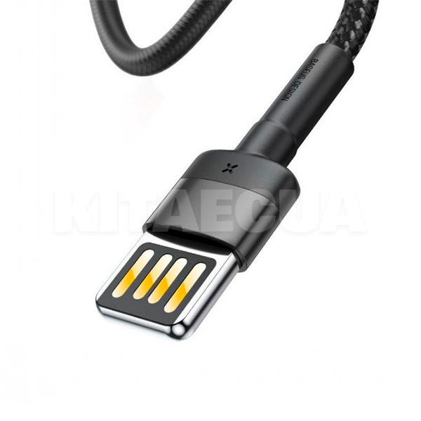 Кабель USB - Lightning Special Edition 1м серый/черный BASEUS (CALKLF-GG1) - 2