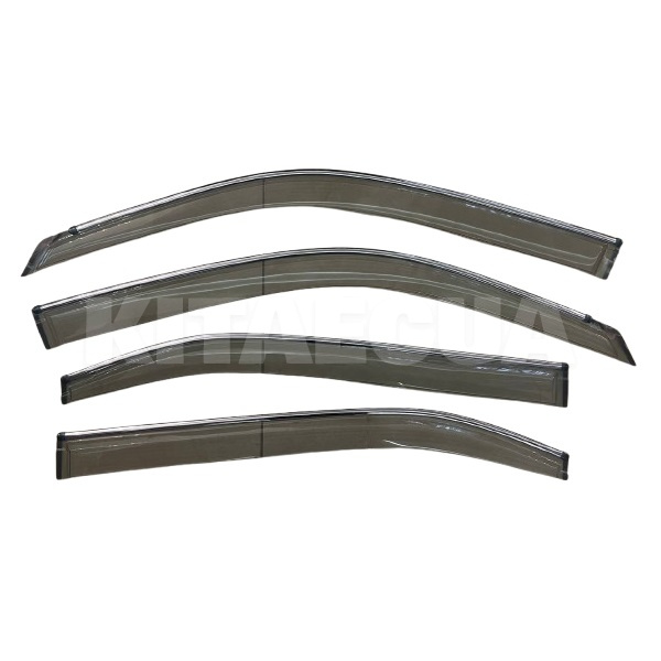 Вітровики (дефлектори вікон) гнучкі 4шт. на HONDA e:NS1 (DFVP-HENS1)