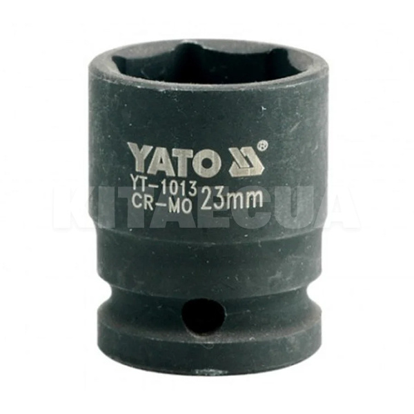 Головка торцева ударна 6-гранна 23 мм 1/2" 39 мм YATO (YT-1013)