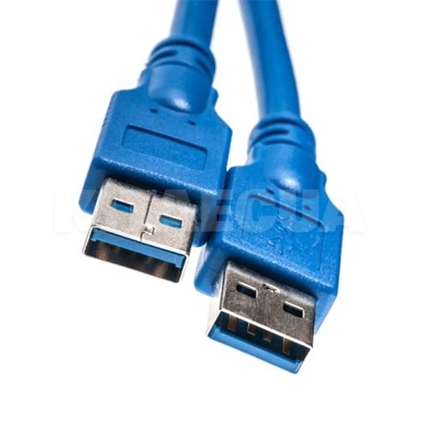 Кабель USB AM - AM 1.5м синий PowerPlant (KD00AS1228)