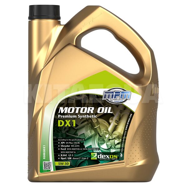Масло моторне синтетичне 5л 5W-30 DX1 MPM (MPM_05005DX1)