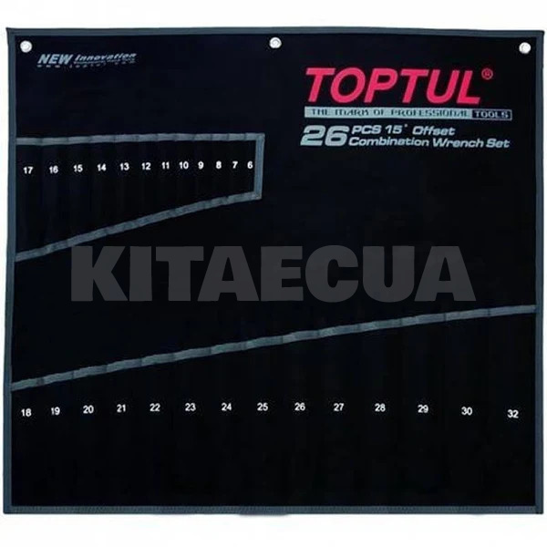 Чохол для гайкових ключів на 26 одиниць TOPTUL (PA26063201)