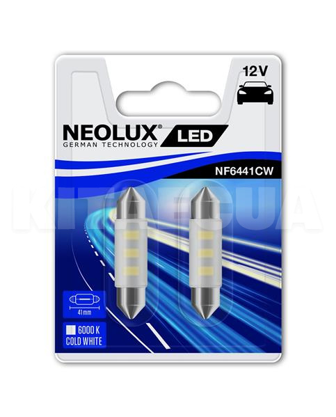 Світлодіодна лампа 12V 0,5 W Standard (компл.) NEOLUX (NE NF6441CW-02B) - 2