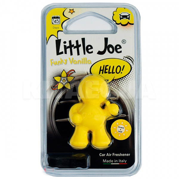 Ароматизатор Оk Funky Vanilla Yellow Little Joe (LJDOFVY006)