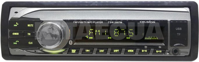 Автомагнитола 1DIN LCD дисплей стационарная панель с изменяемой подсветкой Celsior (CSW-2007M)